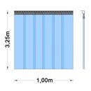 PVC Vorhang - Breite 1,00m 3,25m 2-fache berlappung